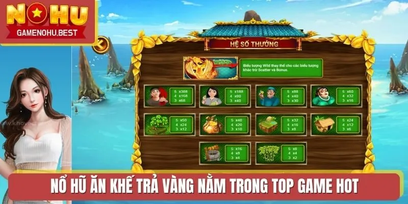 Nổ Hũ Ăn Khế Trả Vàng nằm trong top game hot